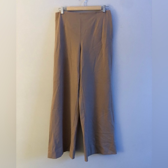 Ralph Lauren Black Label Pants - Ralph Lauren Black Label Camel wool Wide-Leg Pants